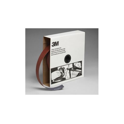 3M 7000118528 Utility Cloth Roll, 50 yd L Roll x 1-1/2 in W Roll, 150 Grit, Very Fine Grade, Aluminum Oxide Abrasive, Cloth Backing - Coated Abrasive Rolls