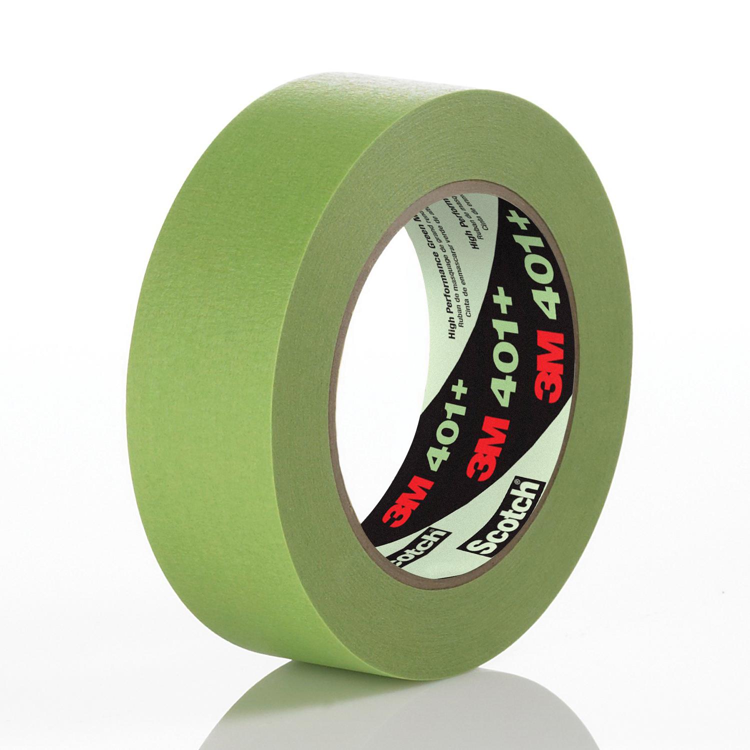 3M 7000124898 High Performance Adhesive Tape, 55 m L x 48 mm W, 6.7 mil THK, Natural/Synthetic Rubber Adhesive, Crepe Paper Backing - Masking Tapes