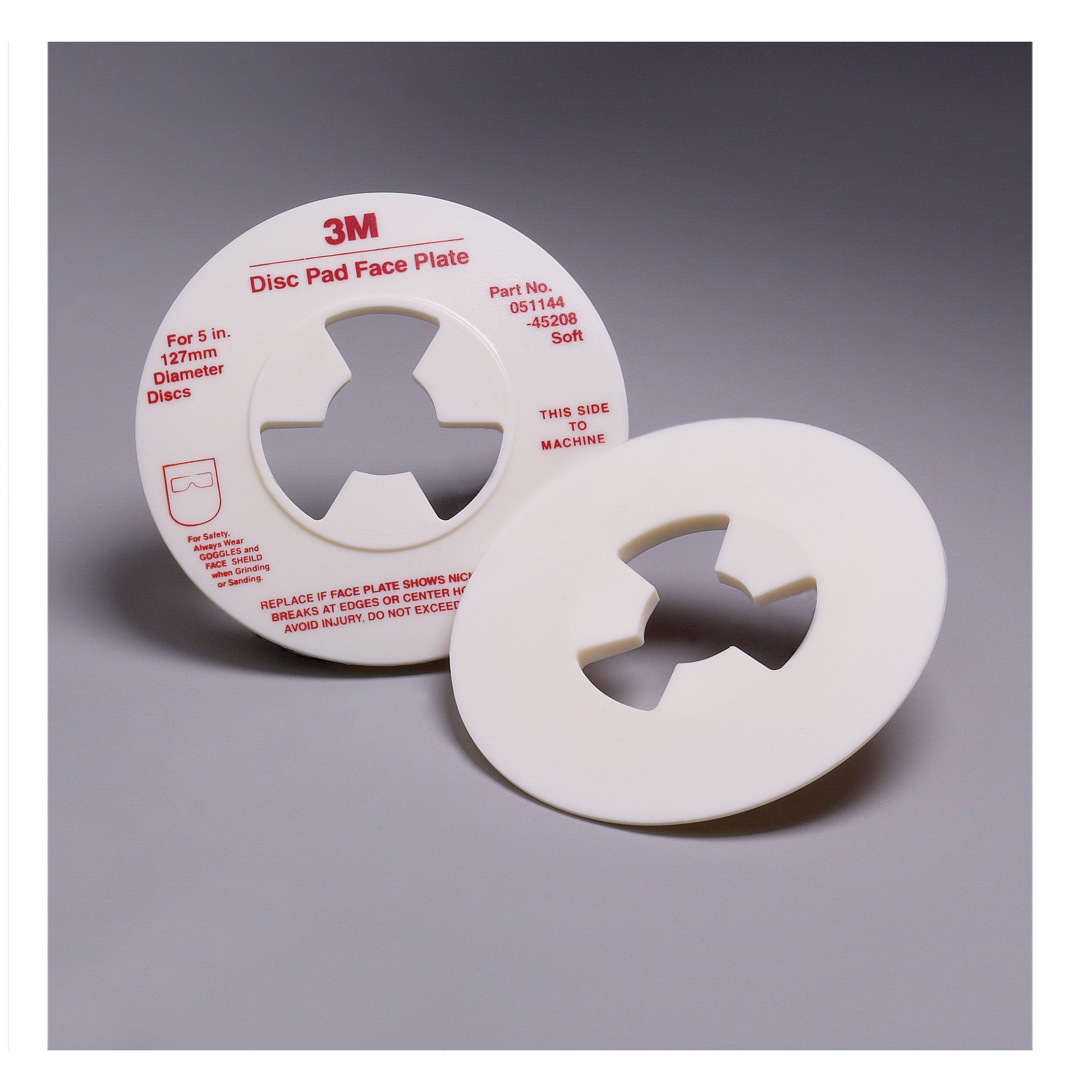 3M 7000120521 Disc Pad Face Plate, 5 in W/Dia, For Use With 3MDisc Pad Hub, Right Angle Grinder and Rotary Sander - Abrasive Parts