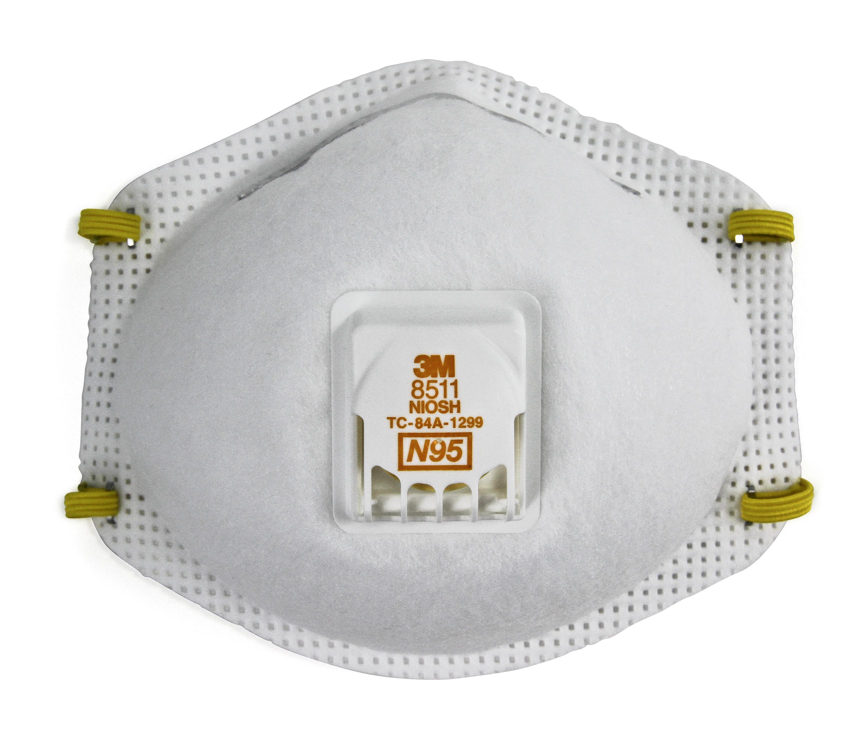 3M 7000002056 Cup Style Disposable Particulate Respirator, Standard, Resists: Airborne Biological Particles, Certain Oil, Non-Oil Based Particles, Dust and other Particles - Disposable Respirators & Masks