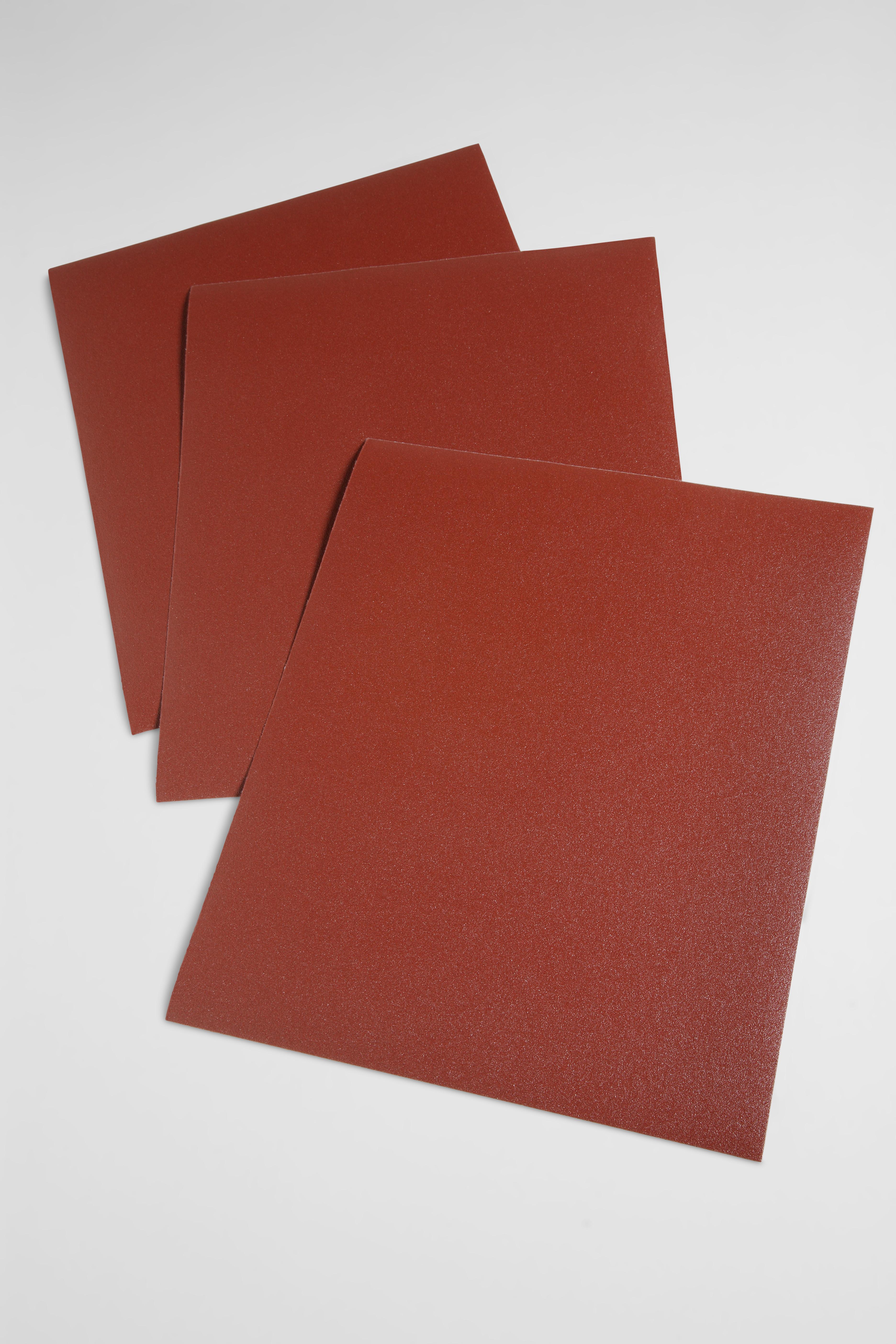 3M 7000000359 314D Cloth Sheet, 11 in L x 9 in W, P80 Grit, Medium Grade, Aluminum Oxide Abrasive, Cloth Backing - Coated Abrasive Sheets