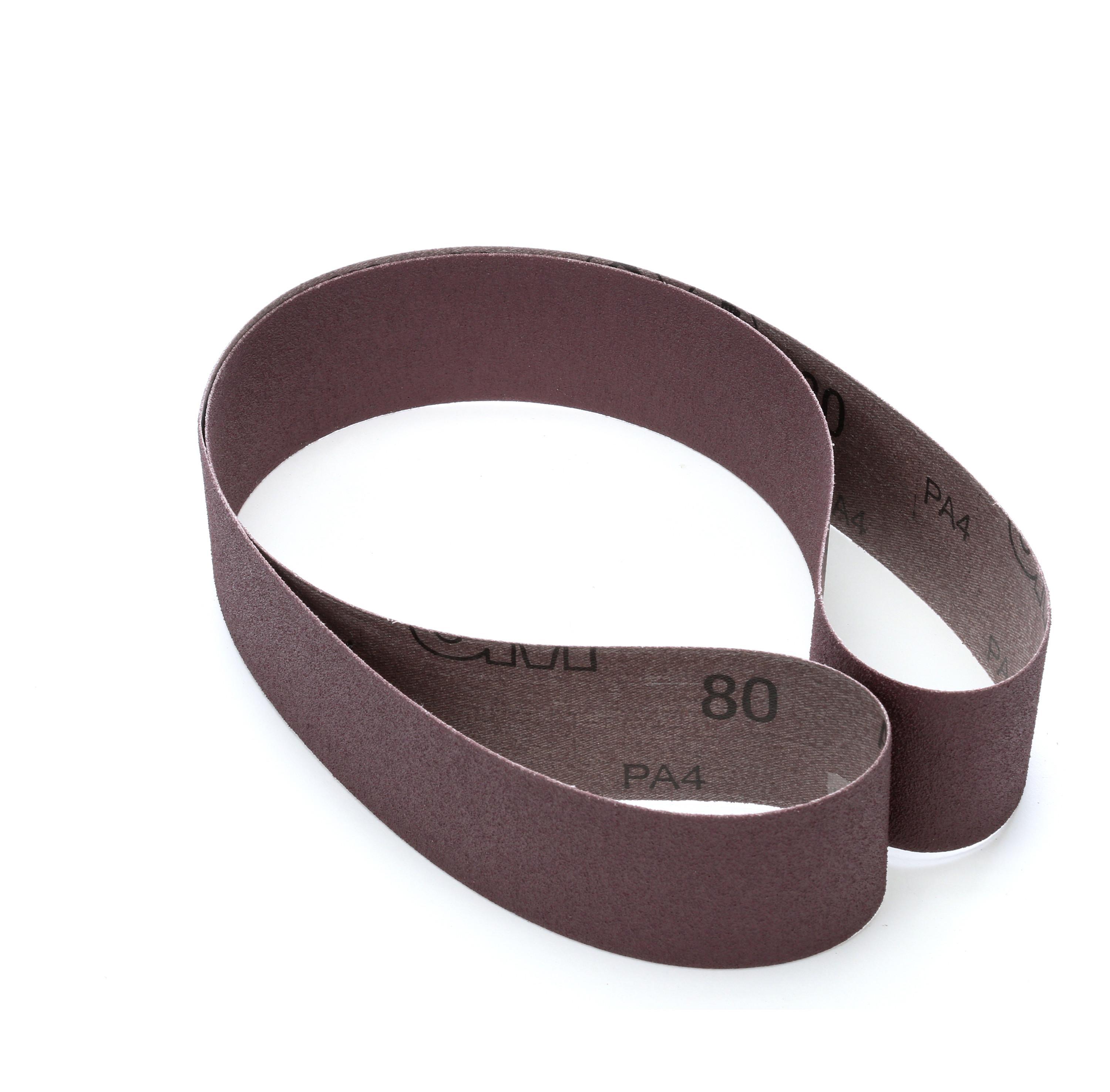 3M 7000118851 Portable Cloth Belt, 3 in W Belt x 24 in L, P120 Grit, Fine Grade, Cloth Backing - Coated Abrasive Belts