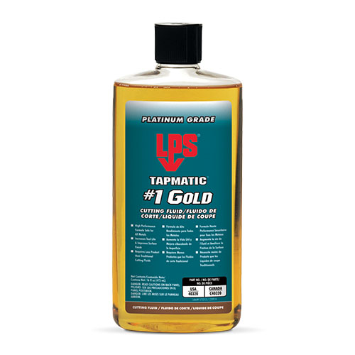 LPS Tapmatic 40320 Cutting Oil, 16 oz Bottle, Liquid Form, Gold - Cutting and Grinding Fluids