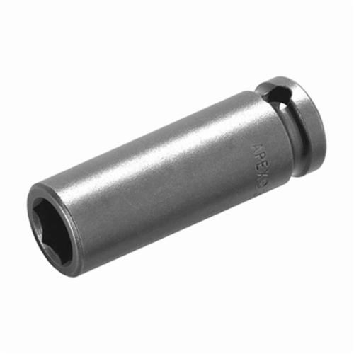 Apex 3514 Long Length Thinwall Socket, Imperial, 3/8 in Square Drive, 7/16 in Socket, 6 Points - Sockets