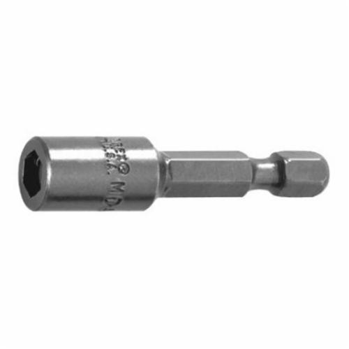 Apex MDA-14 Magnetic Power Drive Nutsetter, 7/16 in Hex Point, Hex Shank, 2 in OAL, Steel - Nutsetters