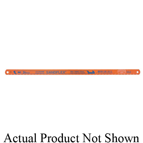 Bahco BAH393001810 Bi-Metal Hand Hacksaw Blade, 12 in L Blade, 18, Steel Blade - Hacksaw & Hand Saw Blades