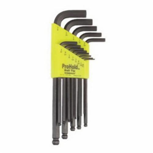 Bondhus 20499 Long Key Set, 22 Pieces, 0.05 to 3/8 in, 1.5 to 10 mm Hex, L-Handle, Protanium High Torque Steel, ProGuard - Hex & Torx Key Sets