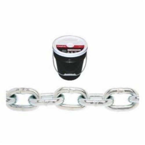 Campbell T0140623 System 3 Welded Proof Coil Chain, Single Loop/Straight Link, 3/8 in Trade, 30 Grade, 63 ft L, 2650 lb Load - Chains