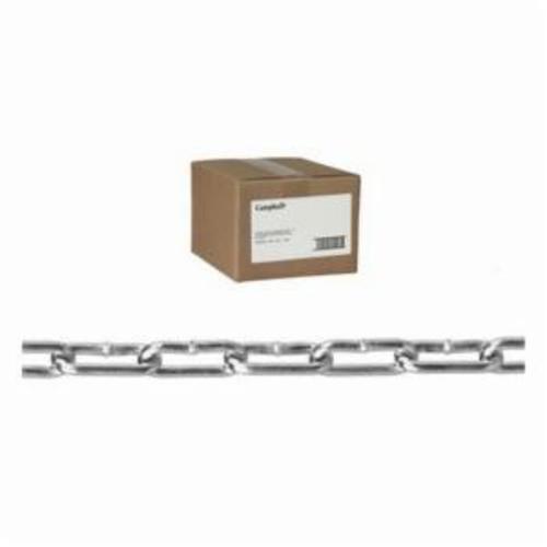 Campbell T0331024 Welded Coil Chain, Straight Link, #1/0 Trade, 100 ft L, 440 lb Load - Chains