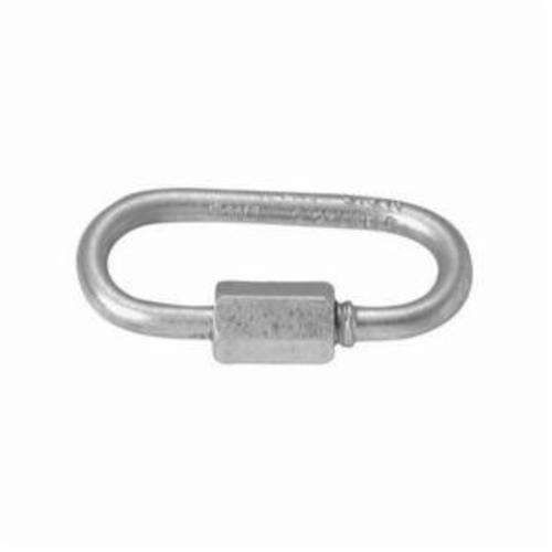 Campbell T7645146V Quick Link, 3/8 in, 3.21 in OAL, 2200 lb Load, Zinc Plated - Eye Snaps