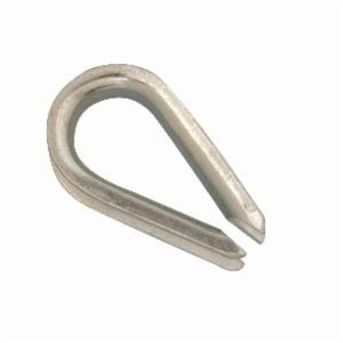 Campbell T7670649 Wire Rope Thimble, 3/8 in Dia Wire Rope, Malleable Iron, Electro-Galvanized - Sleeve & Thimble Kits