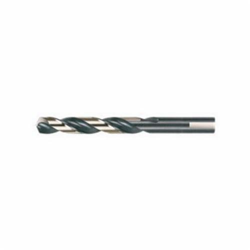 Cle-Line C23859 1875R Heavy Duty Mechanics Drill, 1/2 in Drill - Fraction, 0.5 in Drill - Decimal Inch, HSS, Black/Gold Oxide - Mechanics Drill Bits