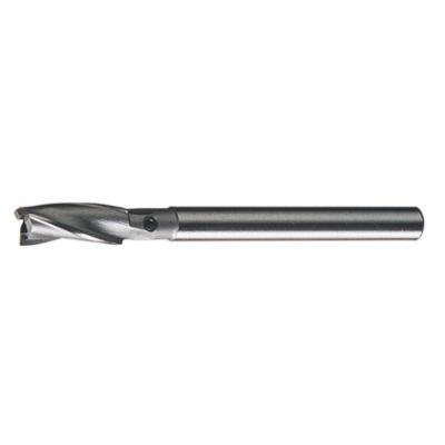 Cleveland C46429 879 Short Spot Facer Straight Shank Interchangeable Pilot Counterbore, 7/16 in Dia Bore, 3/8 in Dia Shank, 4.063 in OAL, 3 Flutes, HSS, Pilot Shank Diameter Compatibility: 5/32 in - Interchangeable Pilot Counterbores