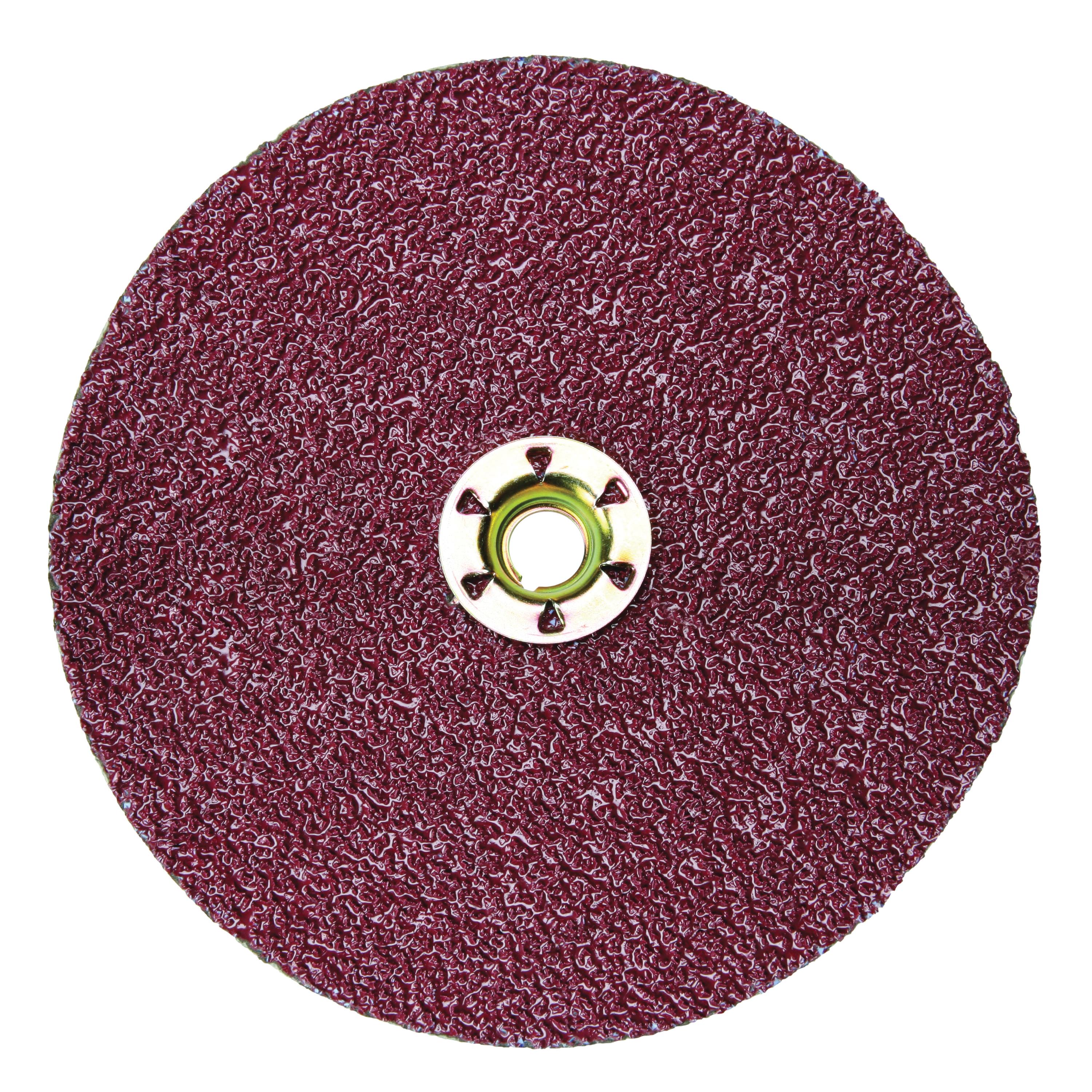 Cubitron II 7000119203 Close Coated Fibre Disc, 4-1/2 in Dia Disc, 60+ Grit, Coarse Grade, Ceramic Abrasive, Quick-Change Type TN Attachment - Coated Abrasive Fiber Discs