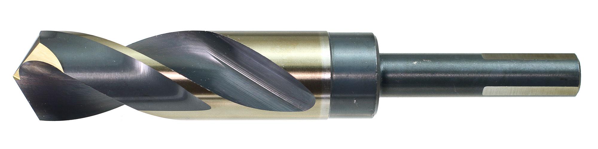 Drillco 1000EF216 Imperial Silver and Deming Drill, 1-1/4 in Drill - Fraction, 1.25 in Drill - Decimal Inch, 1/2 in Shank, HSS - Reduced Shank Drill Bits