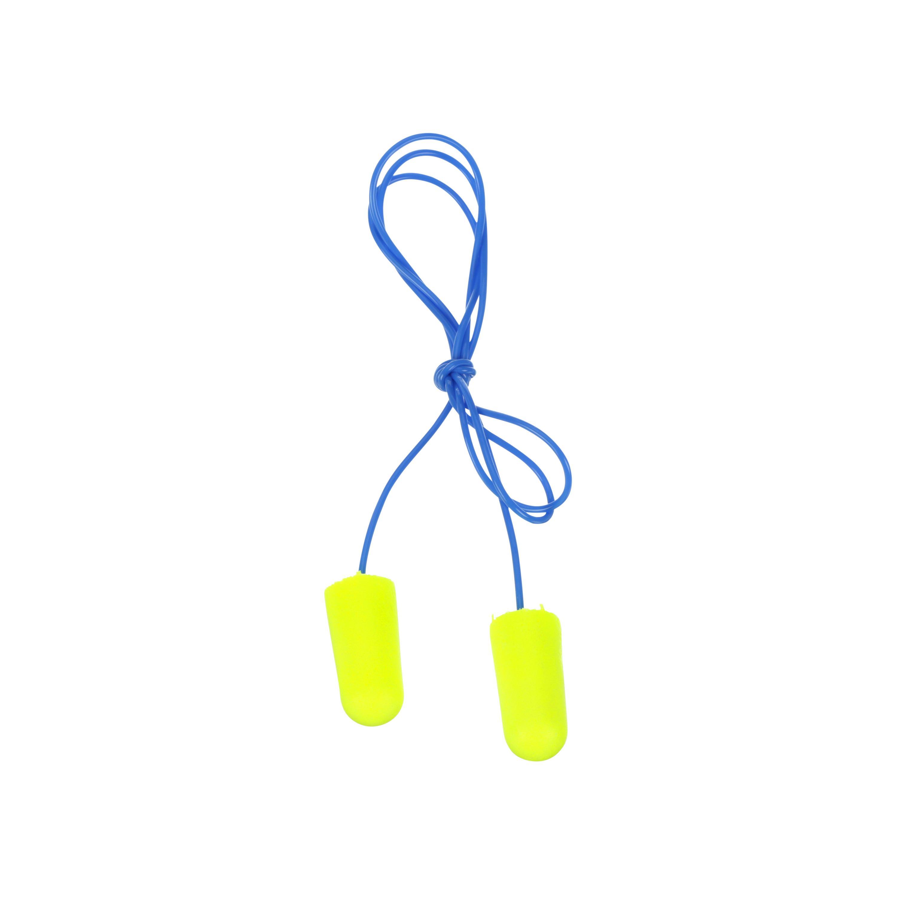 E-A-Rsoft 7000002306 Neons Corded Earplugs, 33 dB Noise Reduction, Tapered Shape, CSA Class AL, Disposable, Corded Design - Ear Plugs