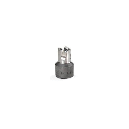 Hougen RotaCut 11110 Annular Hole Cutter With 3/8-24 Threaded Hole, 13/32 in Dia Cutter, 1/4 in D Cutting, M2 HSS, Bright - Annular Cutters