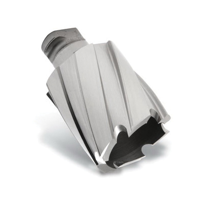 Hougen RotaLoc Plus 17820 Imperial Stack-Cut Geometry Annular Cutter, 5/8 in Dia Cutter, 1 in D Cutting, M42 HSS, Bayonet Style Twist Lock Shank - Annular Cutters