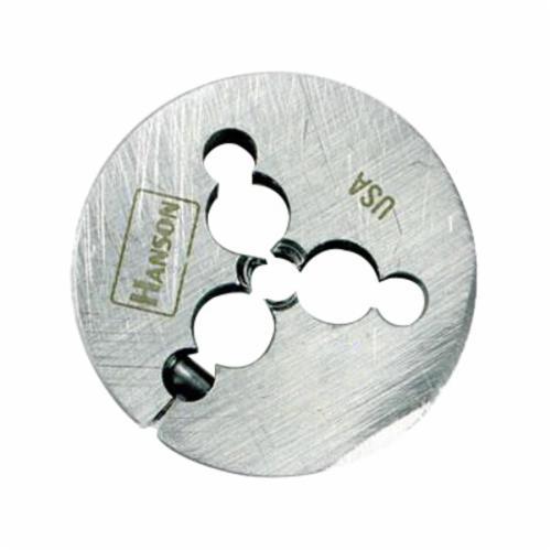 Irwin Hanson 4044 Adjustable Round Threading Die, 1/2-13 Thread UNC Thread, 1-1/2 in OD Die, High Carbon Steel - Round Dies