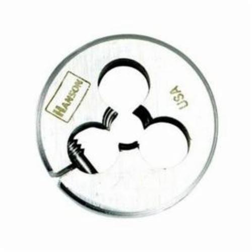 Irwin Hanson 3846 Adjustable Round Screw Die, 1/2-24 UNS Thread, 1 in OD Die, High Carbon Steel - Round Dies