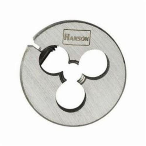 Irwin Hanson 7544ZR Adjustable Round Threading Die, 1/2-13 Thread UNC Thread, 1 in OD Die, High Carbon Steel - Round Dies