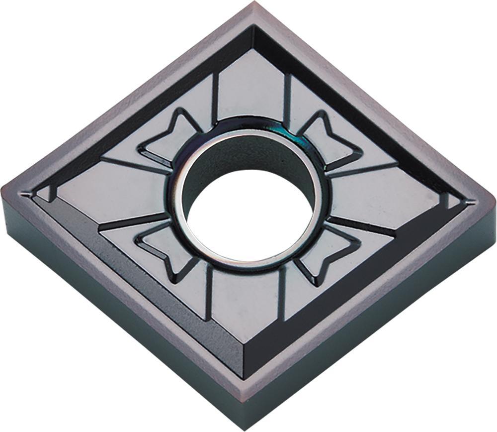 KYOCERA TKE30501 PR12 4-Cutting Edge Indexable Turning Insert With 2-Sided Chipbreaker, Hole, ANSI Code: CNGG4305MFPSKPR1225, CNGG Insert, Material Grade: M, P, #4305 Insert, Rhombic Shape, 12 Seat, Negative Rake, Neutral Cutting, Carbide - Turning Inserts