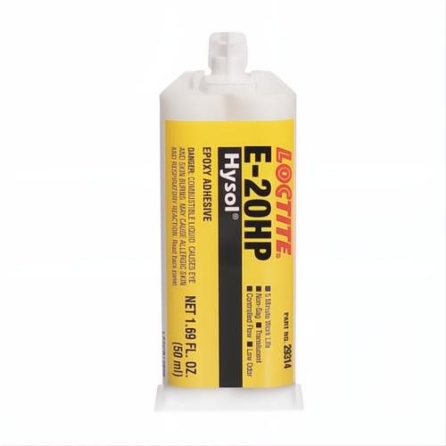 Loctite 237107 Hysol E-20HP 2-Part High Strength Epoxy Adhesive, 50 mL Dual-Cartridge, Off-White, 24 hr Curing - Epoxy & Structural Adhesives