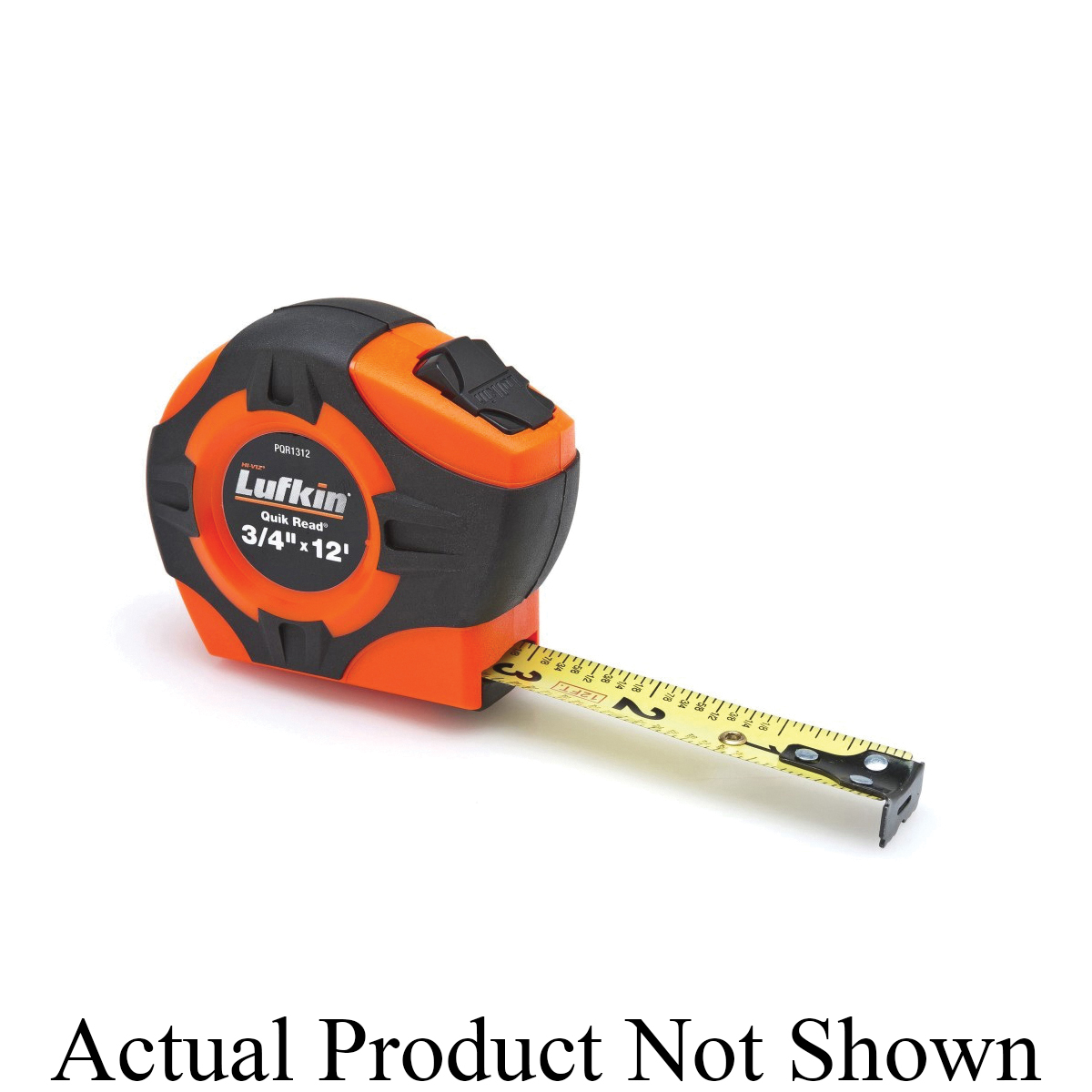 Crescent PQR1312N Quikread P1000 Tape Measure, 12 ft L x 3/4 in W Blade, Steel Blade, 1/16 in Graduation - Measuring Tapes