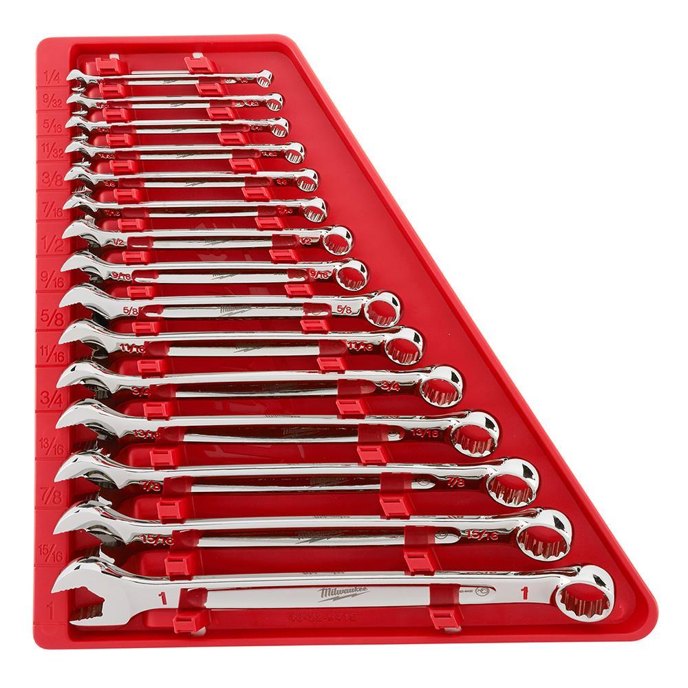 Milwaukee 48-22-9415 Combination Wrench Set, 15 Pieces - Wrench Sets
