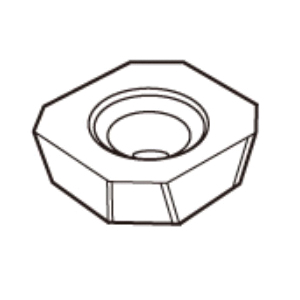 Mitsubishi Materials USA Corp 160320 Metric Shim, ASX445 Milling Cutter Indexable Tool, Hardware Compatibility: WCS503507H Shim Screw and TPS35 Insert Screw - Screws for Indexables