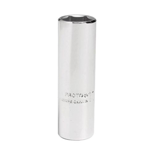 Proto TorquePlus J4708LM Deep Length Socket, Metric, 1/4 in Square Drive, 8 mm - Sockets