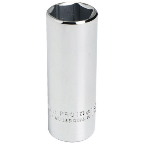 Proto TorquePlus J5013MH Deep Length Socket, Metric, 3/8 in Square Drive, 13 mm - Sockets