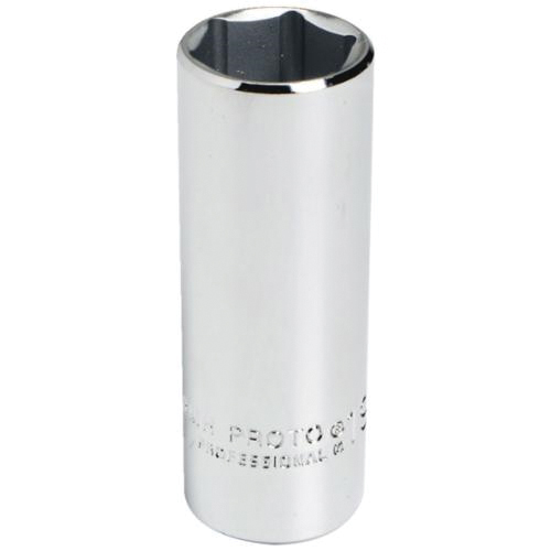 Proto TorquePlus J5018MH Deep Length Socket, Metric, 3/8 in Square Drive, 18 mm - Sockets
