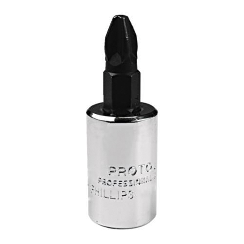 Proto J5242 Standard Length Screwdriver Socket Bit, 3/8 in Drive, #3 - Socket Driver Bits