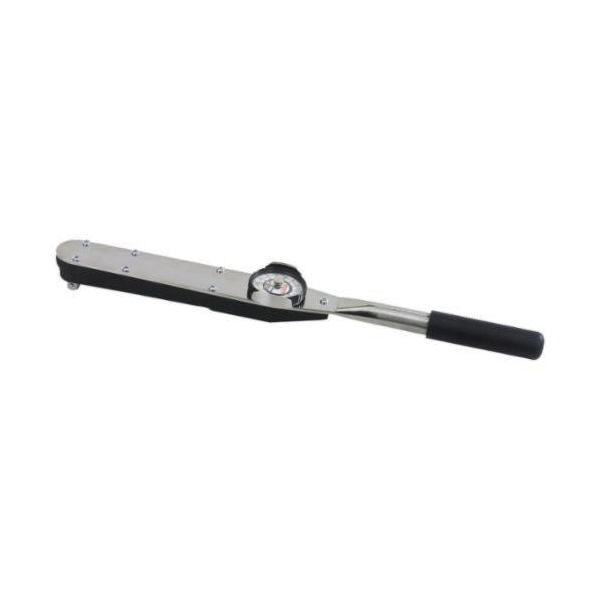 Proto J6125F Dual Scale Dial Torque Wrench, 1/2 in Drive, 50 to 250 ft-lb, Fixed/Ratcheting Head, 21-1/2 in OAL, ASME B107.14M, ISO 6789, 5 ft-lb Graduation - Dial Torque Wrenches