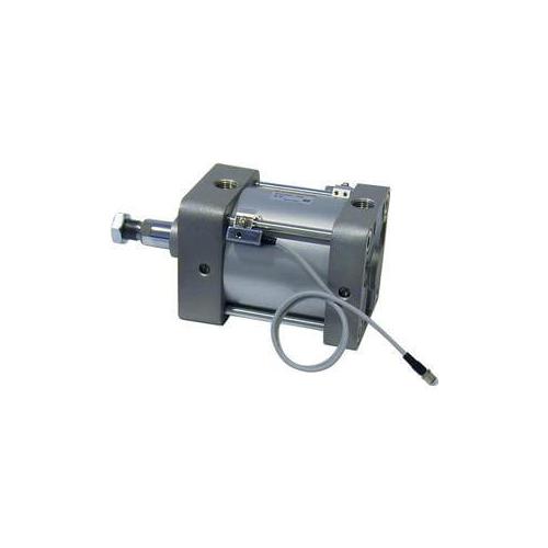SMC NCA1B150-0100 NCA1 Medium Duty Air Cylinder, 150 mm Cylinder Bore, 100 mm L Stroke, Double Acting Cylinder Action, Basic Mounting - Compact, Short Stroke & Flat Cylinders