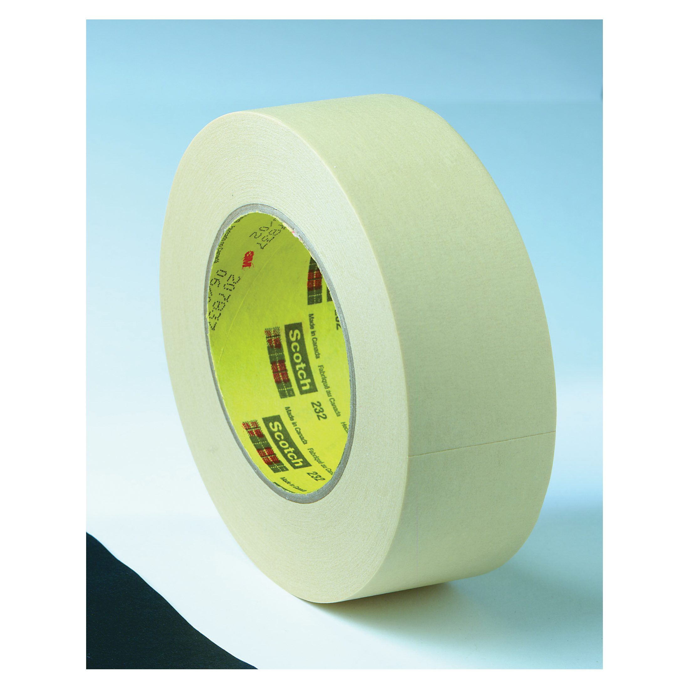 Scotch 7000001267 High Performance Adhesive Tape, 55 m L x 72 mm W, 6.3 mil THK, Rubber Adhesive, Crepe Paper Backing - Masking Tapes