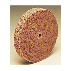 Scotch-Brite 7000045875 Cut and Polish Unitized Wheel, 3 in Dia Wheel, 1/4 in Center Hole, 1/8 in W Face, Medium Grade, Aluminum Oxide Abrasive - Deburring Wheels