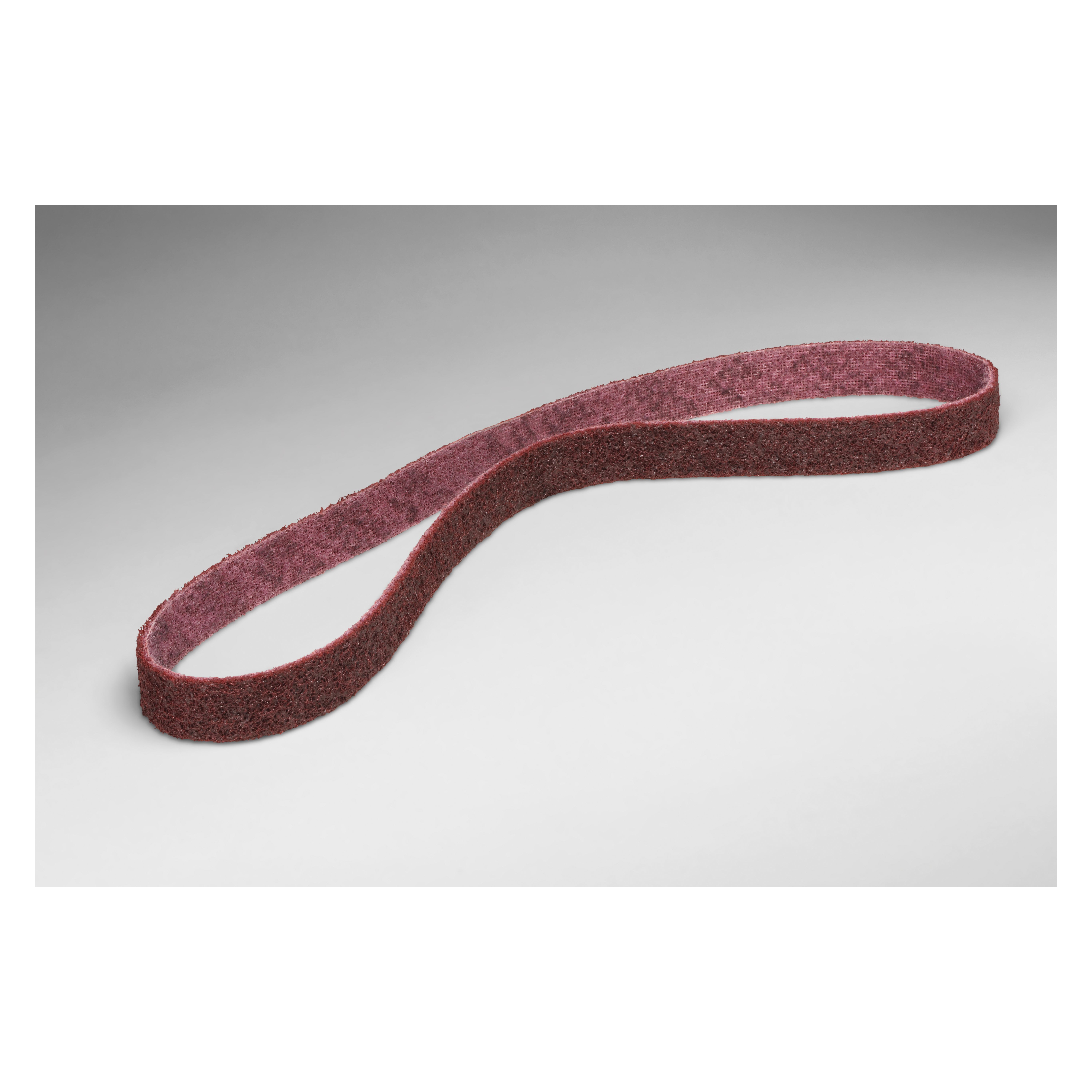 Scotch-Brite 7010329255 Low Stretch Surface Conditioning Belt, 2 in W Belt x 18-15/16 in L, Medium Grade, Aluminum Oxide Abrasive, Maroon - Non-Woven Abrasive Belts