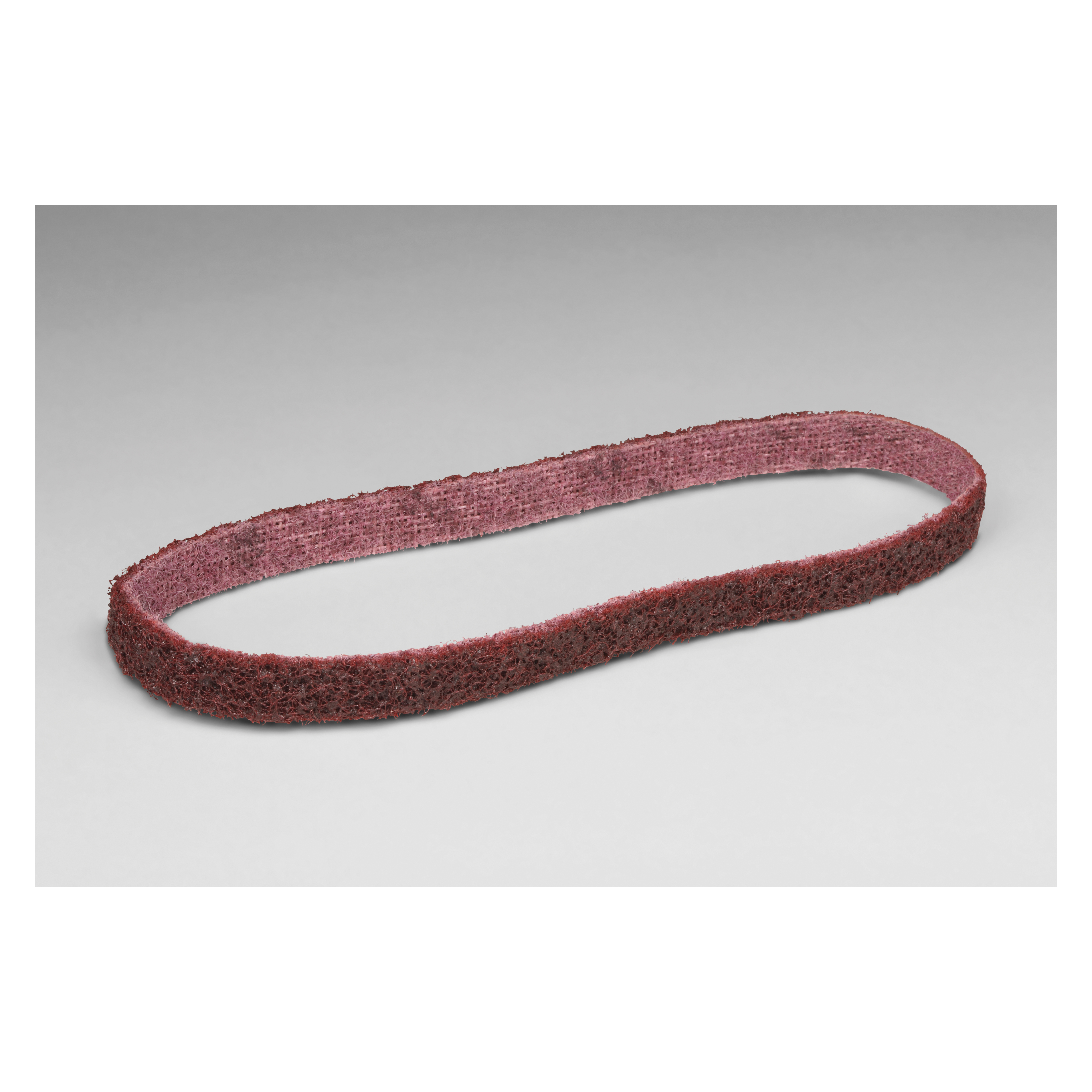 Scotch-Brite 7000120795 Surface Conditioning Belt, 1/2 in W Belt x 12 in L, Medium Grade, Aluminum Oxide Abrasive, Maroon - Non-Woven Abrasive Belts