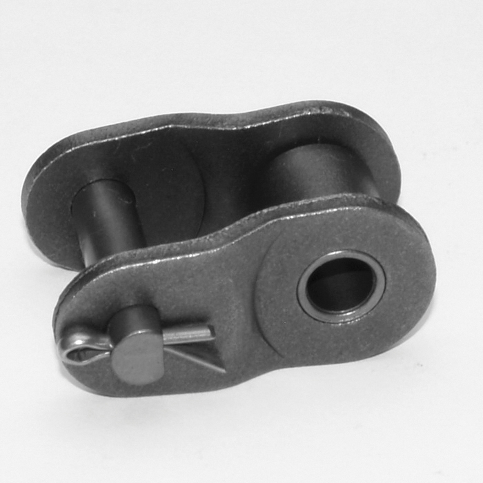 SENQCIA Hi-Max 06BHMOL British Standard Single Strand Cotter Pin Offset Link, 06B Chain, 3/8 in Pitch, 0.129 in Dia Pin, Carbon Steel - Roller, Offset & Connecting Links