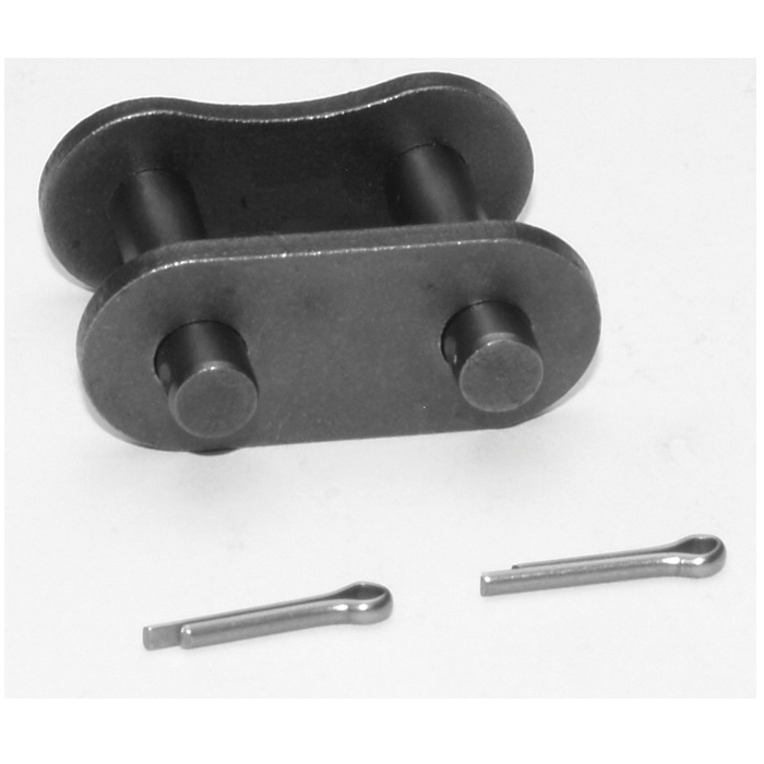 SENQCIA Hi-Max 100HMCL Single Strand Cotter Pin Connecting Link, 100 Chain, 1-1/4 in Pitch, 0.376 in Dia Pin, Carbon Steel - Roller, Offset & Connecting Links