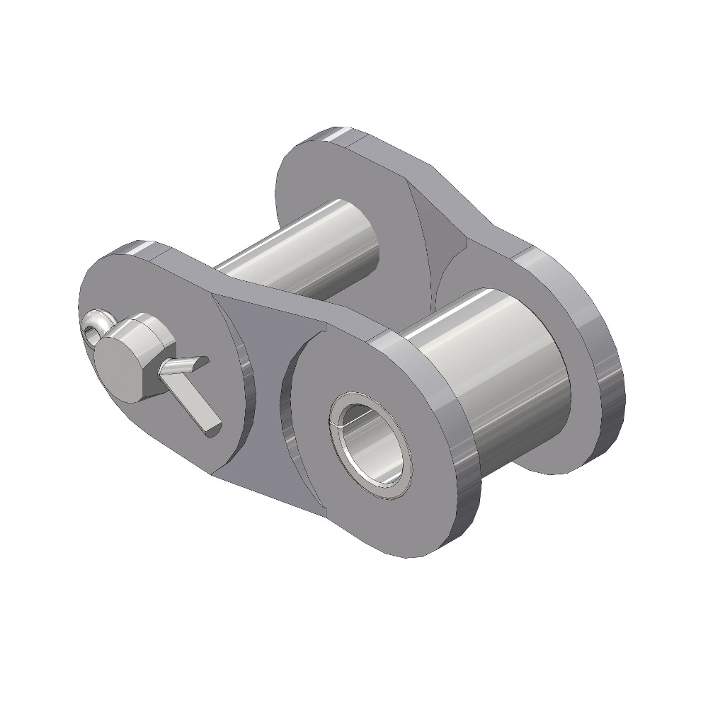 SENQCIA Hi-Max 80HMOL Single Strand Cotter Pin Offset Link, 80 Chain, 1 in Pitch, 0.313 in Dia Pin, Carbon Steel - Roller, Offset & Connecting Links