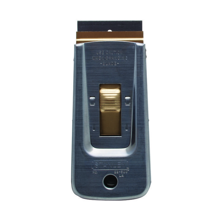 Stanley 28-500 Retractable Blade Position 1 Razor Scrapper, 3-3/4 in L x 1-1/2 in W, Carbon Steel Blade, Steel Handle - Hand Scrapers