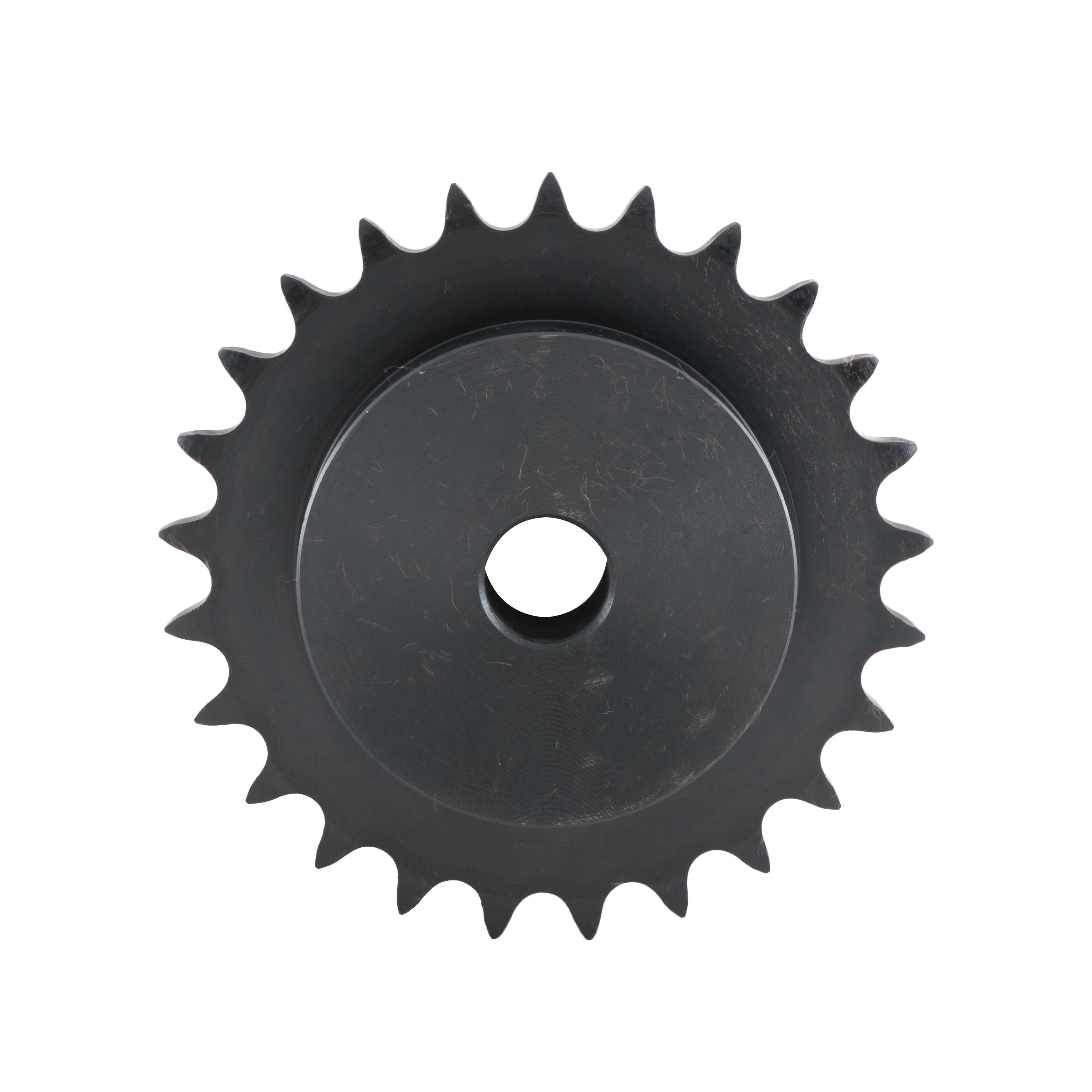 Tsubaki 40B18 Plain Bore Type B Single Pitch Roller Chain Sprocket, 5/8 in Dia Bore, 3.14 in OD, #40 Chain, 18 Teeth, 1/2 in Pitch, Carbon Steel - Single Pitch Roller Chain Sprockets