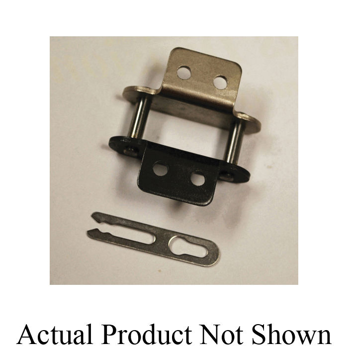 Tsubaki C2060HK2CL Double Pitch Standard Connecting Link, C2060H Chain, 1-1/2 in Pitch, 1.224 in OAW, 0.235 in Dia Pin, Carbon Steel - Conveyor Chain Links