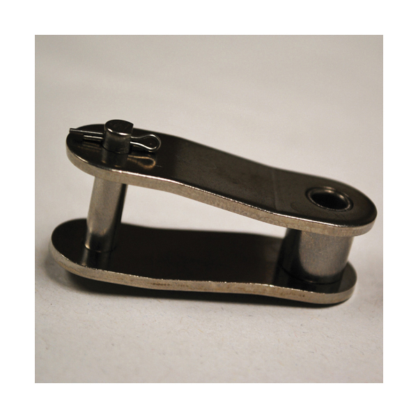 Tsubaki C2040OL Double Pitch Standard Offset Link, C2040 Chain, 1 in Pitch, 0.717 in OAW, 0.156 in Dia Pin, Carbon Steel - Conveyor Chain Links