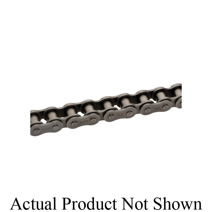 Tsubaki 40TWRB Roller Chain, 10 ft OAL, 1/2 in Pitch, 0.312 in Dia x 0.312 in W Roller - Roller Chains
