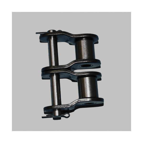 Tsubaki 40-2NPOL Double Strand Offset Link, #40 Chain, 1/2 in Pitch, 0.156 in Dia Pin, Carbon Steel - Roller, Offset & Connecting Links