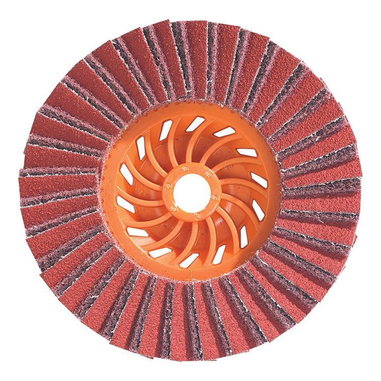 Walter Surface Technologies Enduro-Flex 2-in-1 15I503 15-I Close Spin-On Coated Surface Finishing Disc, 5 in Dia Disc, 80 Grit, Medium Grade, Aluminum Oxide Abrasive, Type 27S Disc - Coated Abrasive Flap Discs